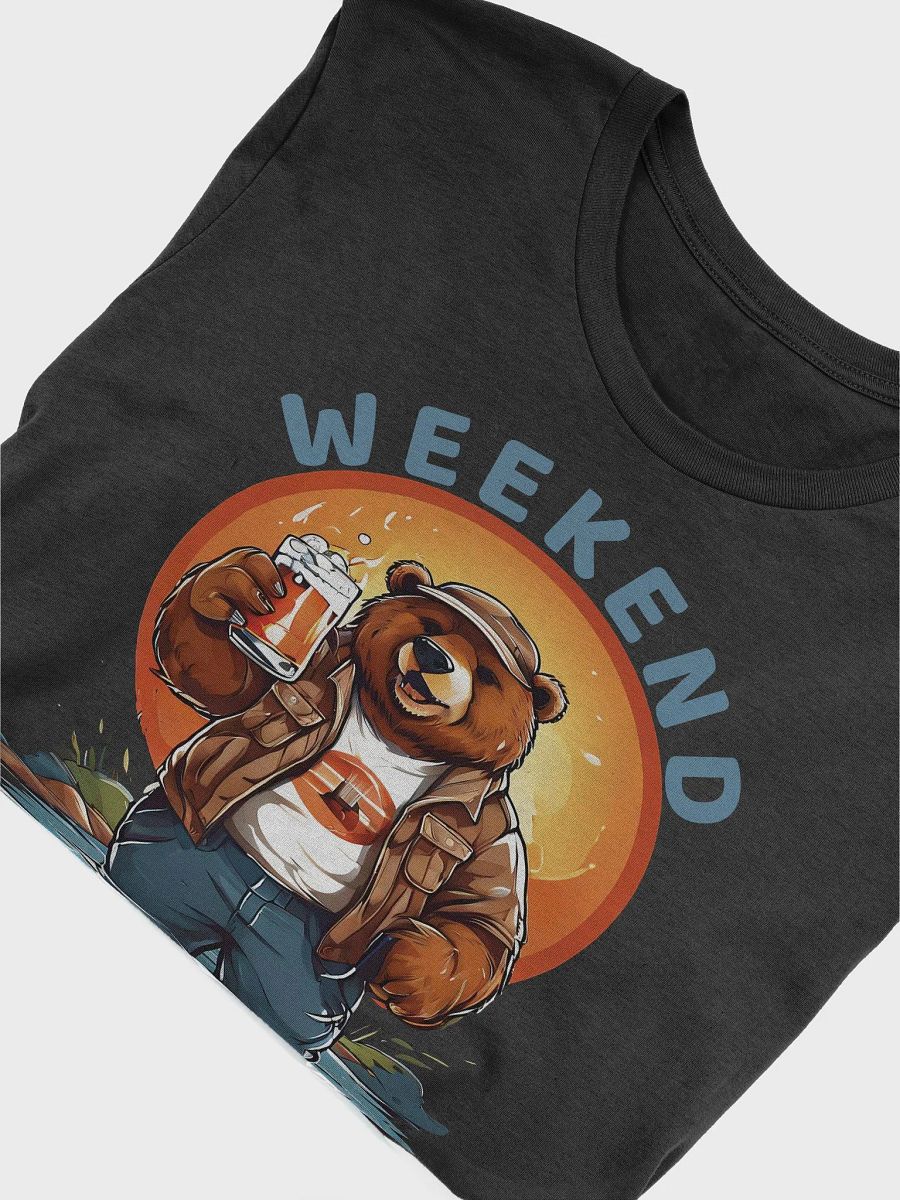 Weekend Warrior - Funny Big Bear Bella Canvas 3001 T-Shirt for Casual Style Lovers product image (5)