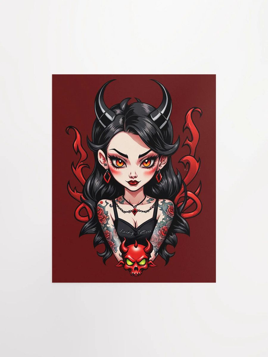 Tattooed Devil Girl Poster Print product image (2)