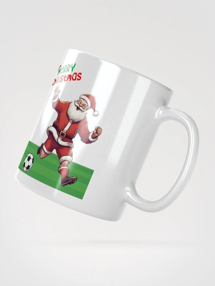 FootBalling (Soccer) Santa Christmas White Mug product image (5)