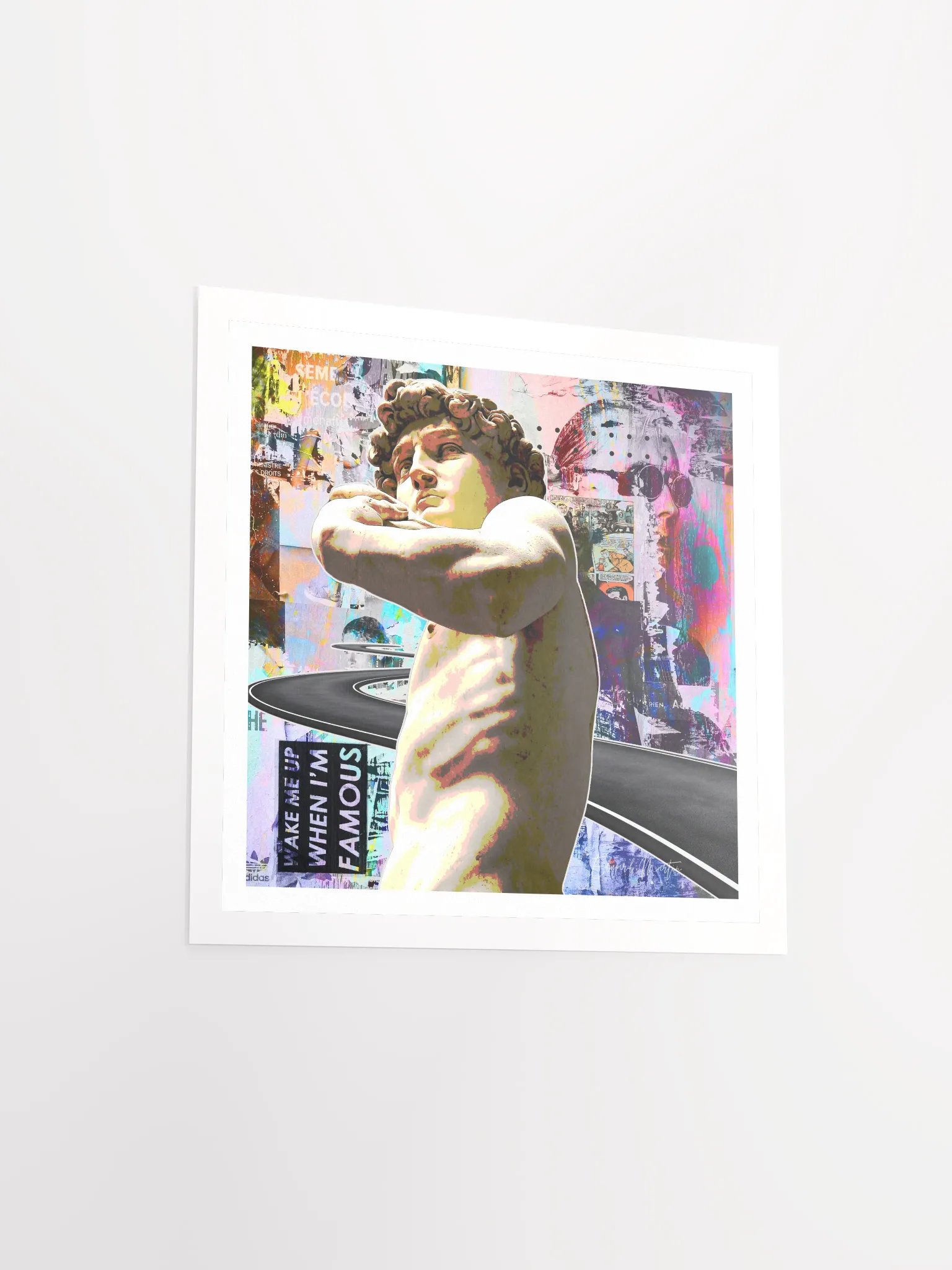 'Wake Me Up When I am Famous' by Edward Martin Mixed Media Collage product image (4)