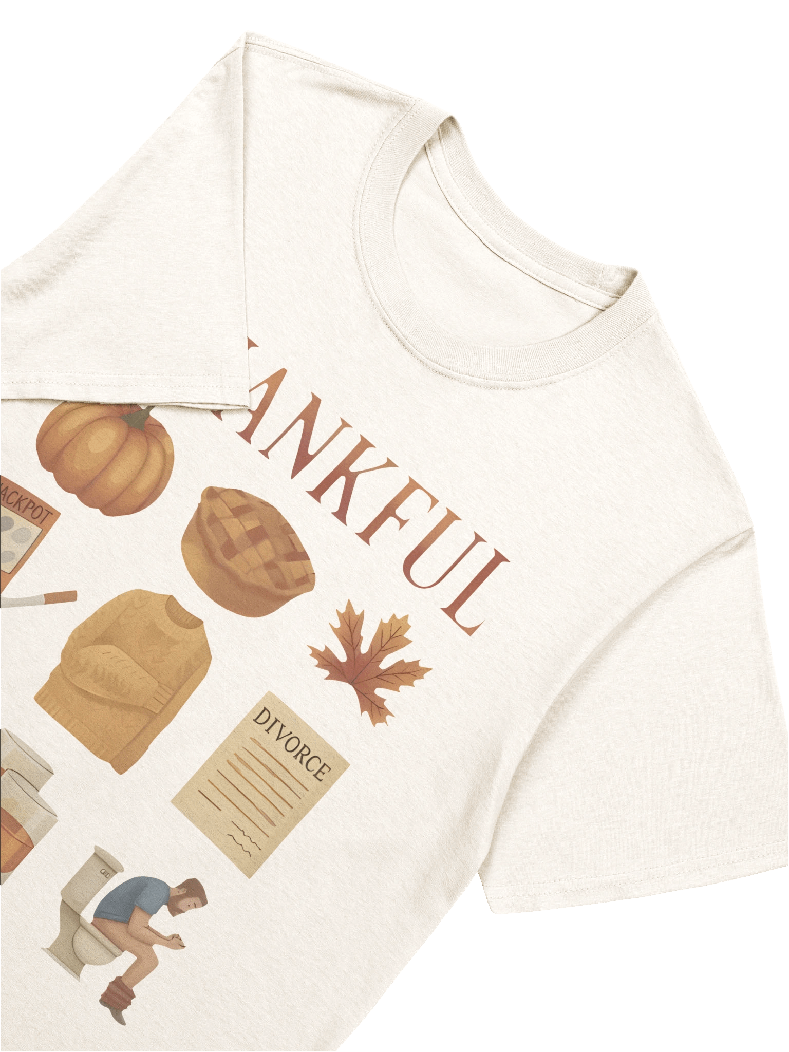 Thankful Thanksgiving Doodles T-Shirt product image (5)