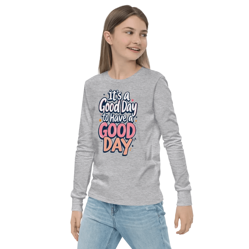 Good Day Vibes Youth Long Sleeve Tee product image (22)