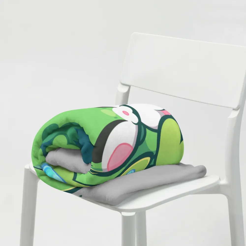 Sleeping Chloe • Throw Blanket (Silver) product image (7)