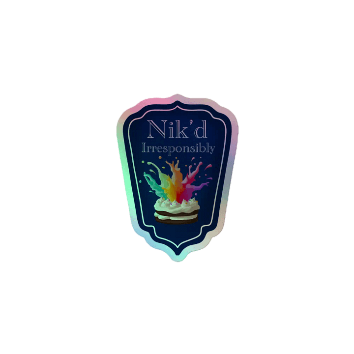 Nik'd Irresponsibly Holo Sticker product image (1)