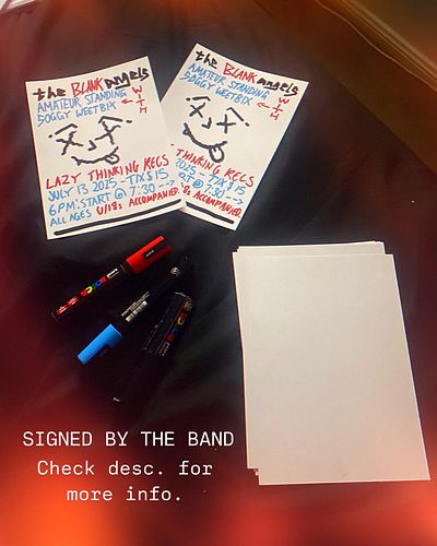 ATTENTION ALL!!

We will be giving TEN of these SPECIAL DRAWINGS HANDMADE BY TOM AND SIGNED BY THE BAND at the Lazy Thinking ...