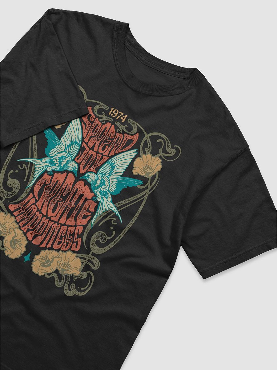 Spread Joy, Create Happiness Tee | Art Nouveau Style Motivational Aesthetic Streetwear Design product image (6)