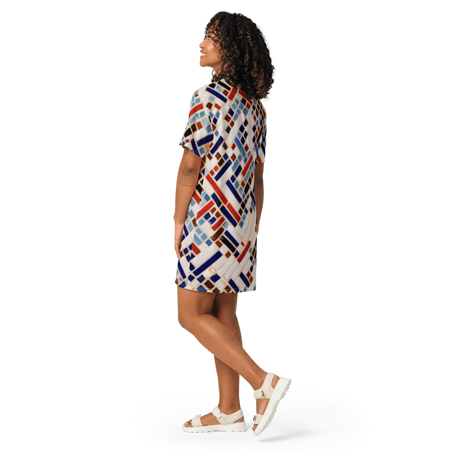 Linear Luxe T Shirt Dress product image (11)