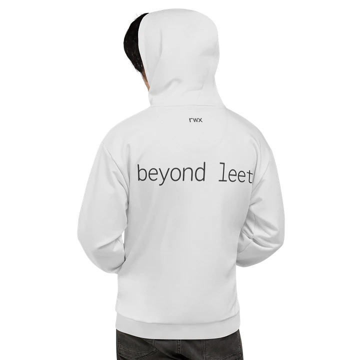 1338, beyond leet hoodie (light grayscale mode) product image (1)