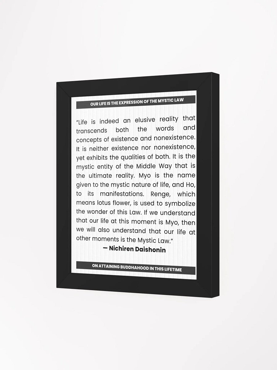 Nichiren Daishonin Quote on Mystic Law product image (3)