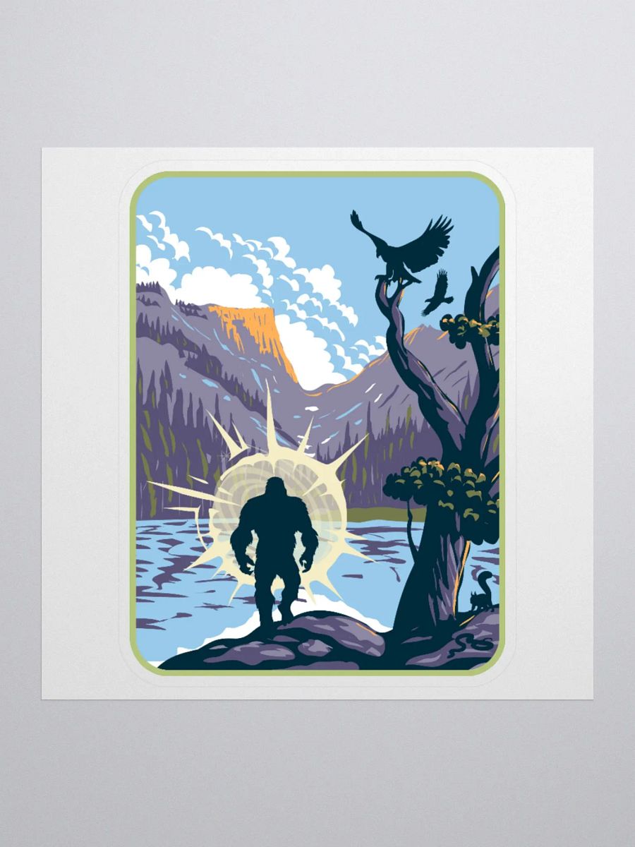 Bigfoot Lake Kiss Cut Stickers product image (2)