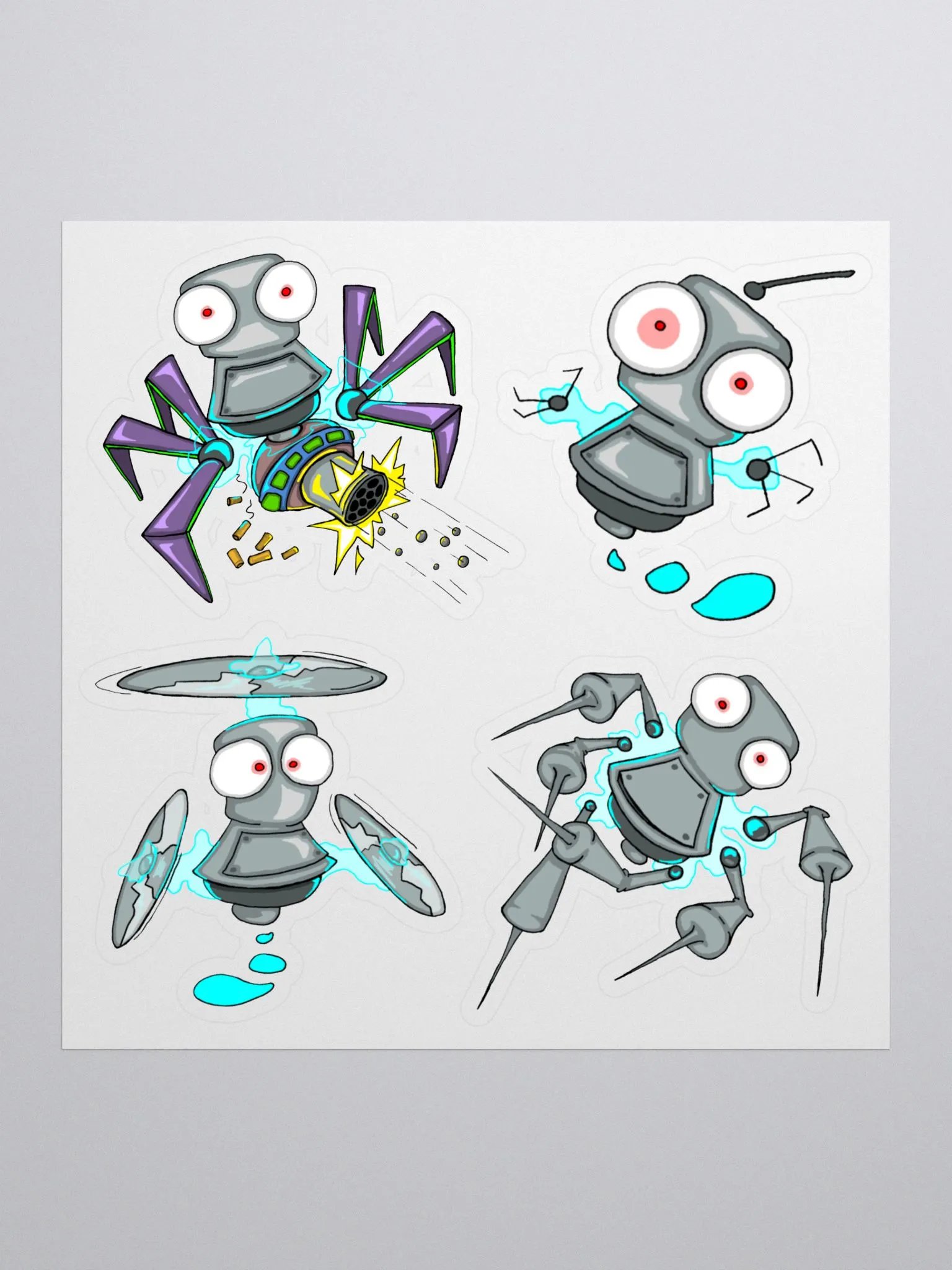 Procrastitron Stickers product image (1)