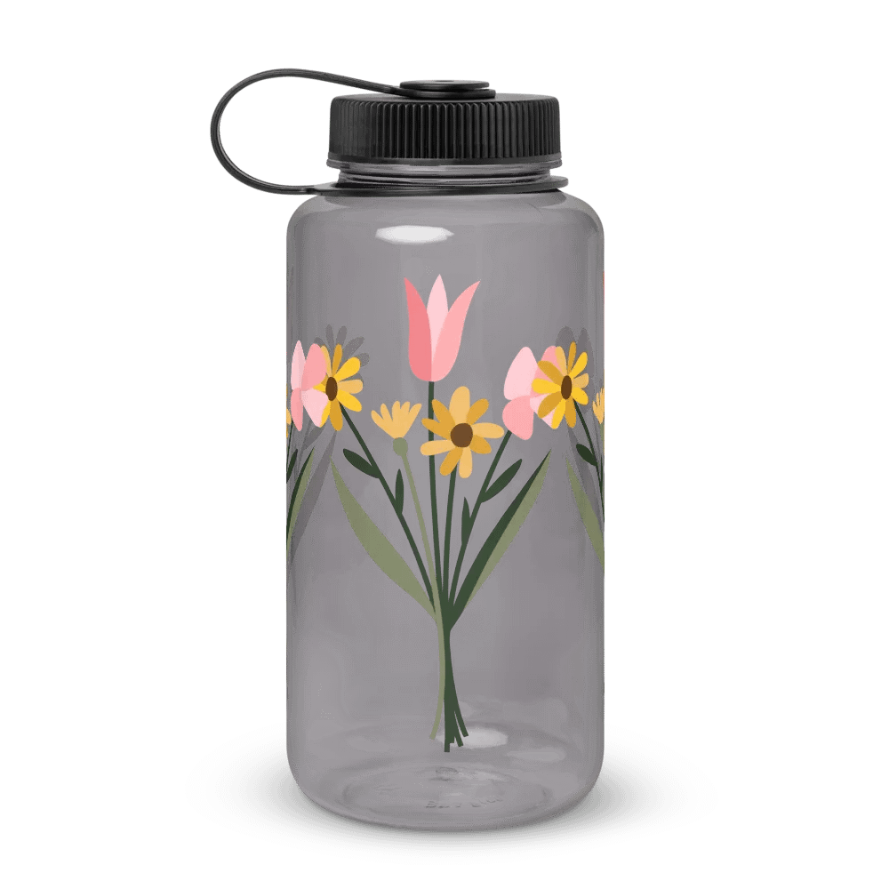 Blossom Burst Wide Mouth Water Bottle product image (1)
