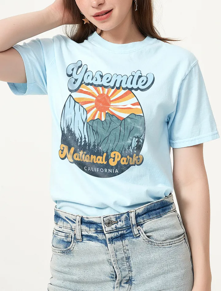 Yosemite National Park, California Tee | Art Nouveau-Style Western T-Shirt for Travel and Road Trips product image (6)
