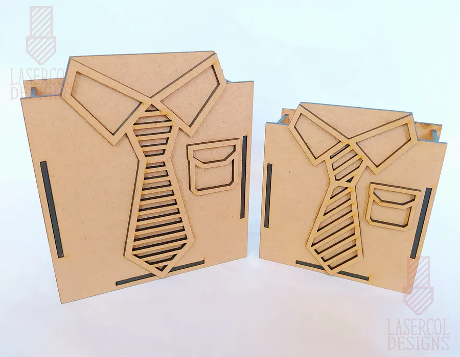 Father's Day Gift Box (Four Sizes) - Laser Cut Files product image (9)