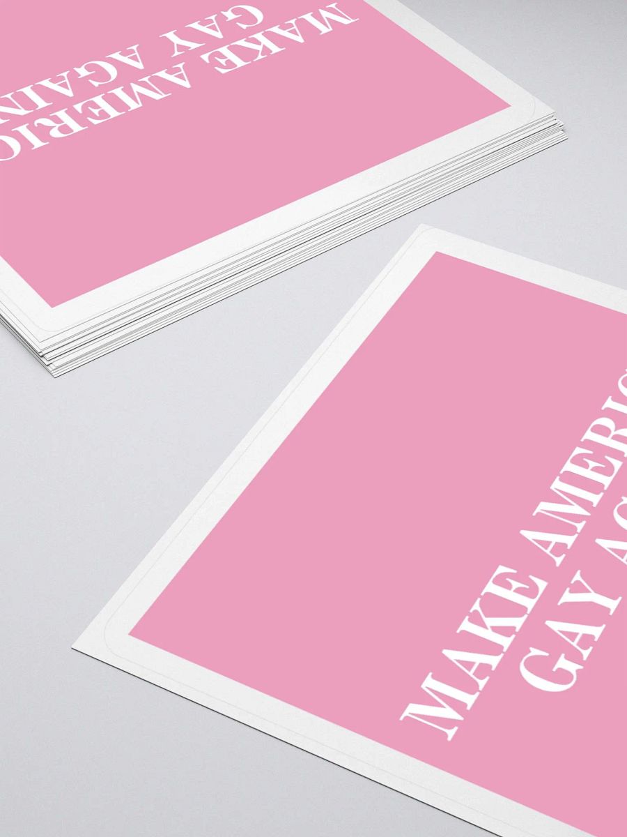 MAKE AMERICA ✨GAY✨ AGAIN STICKER (PINK) product image (4)