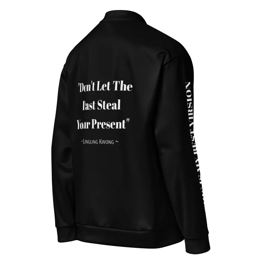 Lingling Kwong Black Unisex Bomber Jacket product image (4)