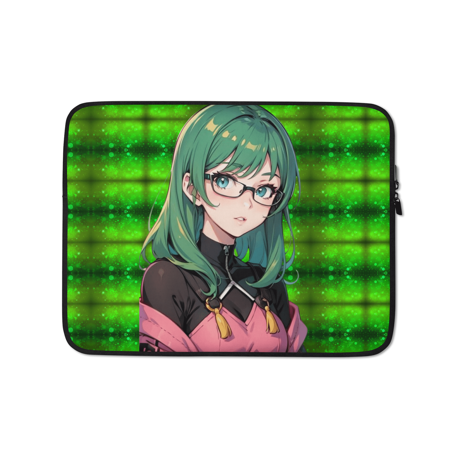 (GREEN WAIFU) K Laptop Sleeve product image (1)