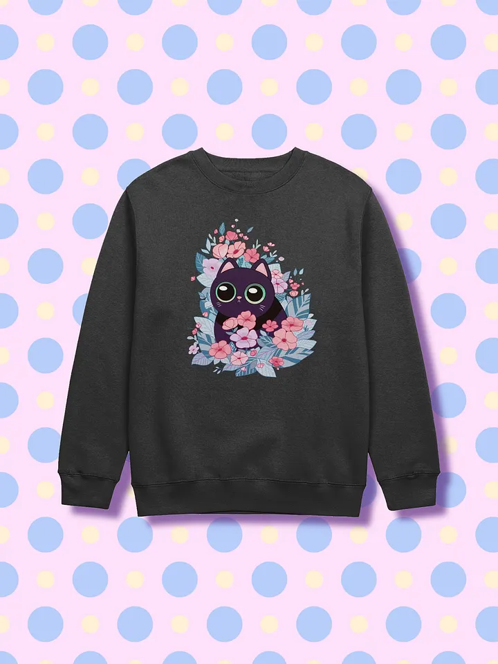 Floral Feline Dream Crewneck product image (1)