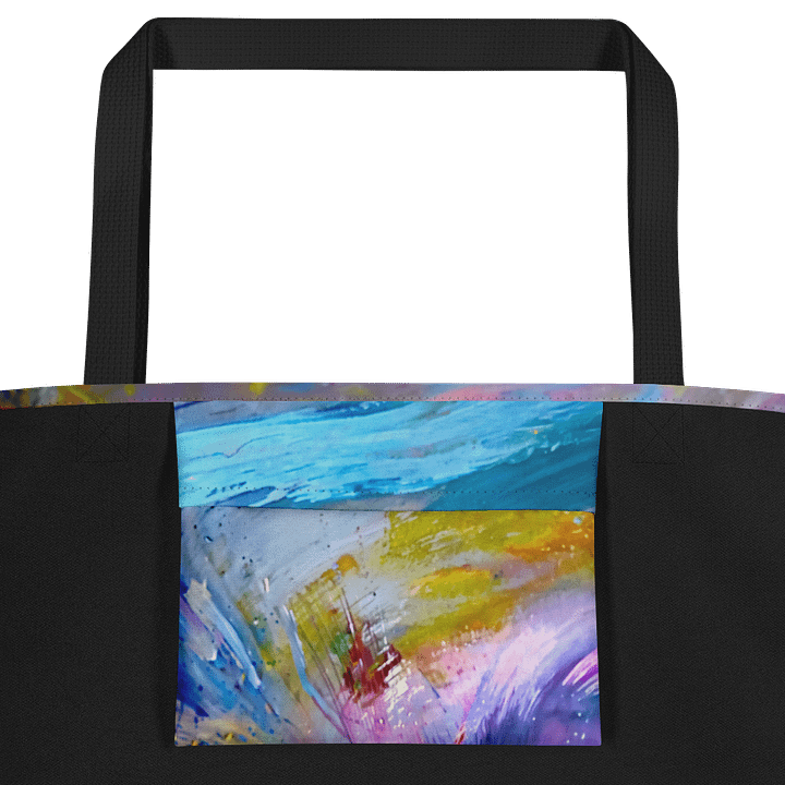Vibrant Abstract 97 All-Over Tote Bag with Pocket product image (2)