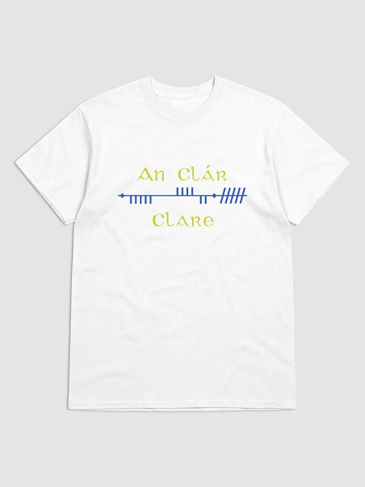 Clare/An Clár Scholastic Style Ogham printed T-shirt product image (1)