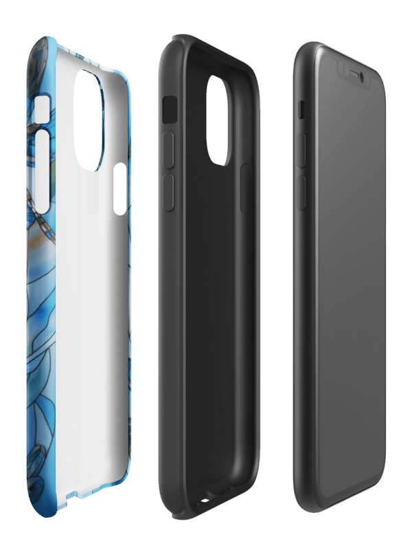 Blue Dragonflies Stained Glass Effect - Tough Phone Case product image (93)