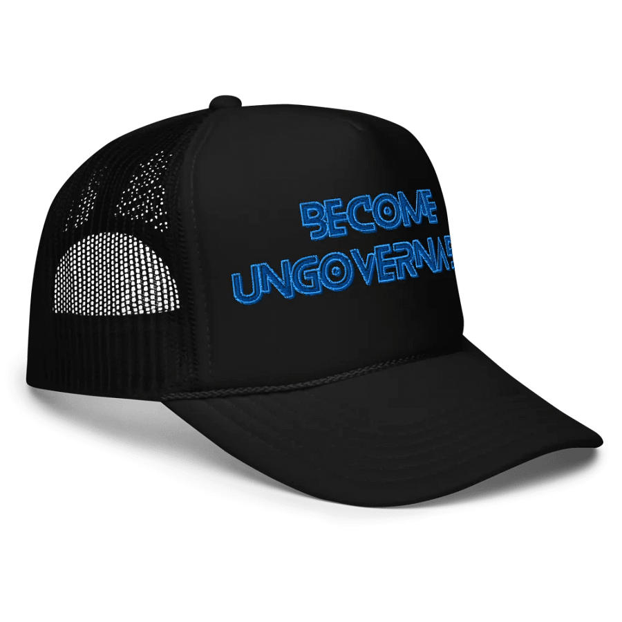 KC, Become Ungovernable (words only), Embroidered Trucker Hat product image (8)