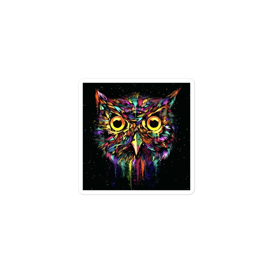 Drippy Owl Magnet product image (1)