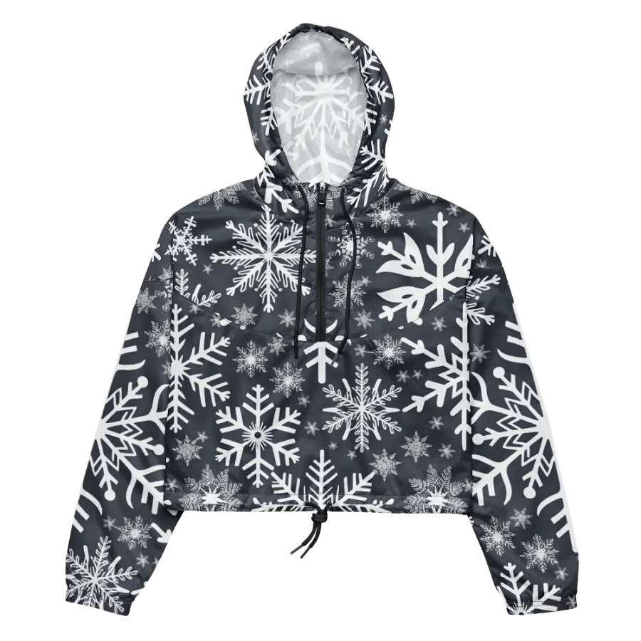 Snowflake Women’s Cropped Windbreaker product image (2)