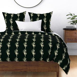 Seamless Pattern - Fairy Flower Stripes in Cream and Green product image (2)