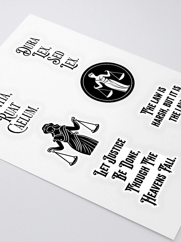 Latin Saying About Law Stickers product image (2)