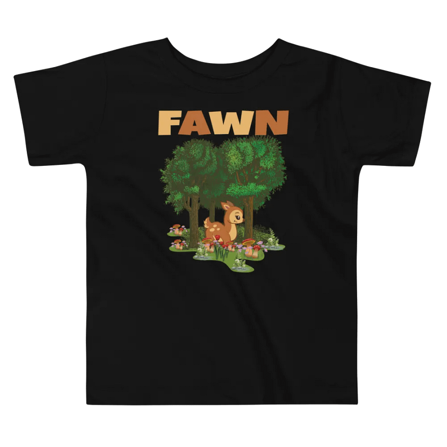 Fawn Funny Colorful Bella +Canvas Toddler T-Shirt – Funny Shirt & Gift for Kids product image (4)