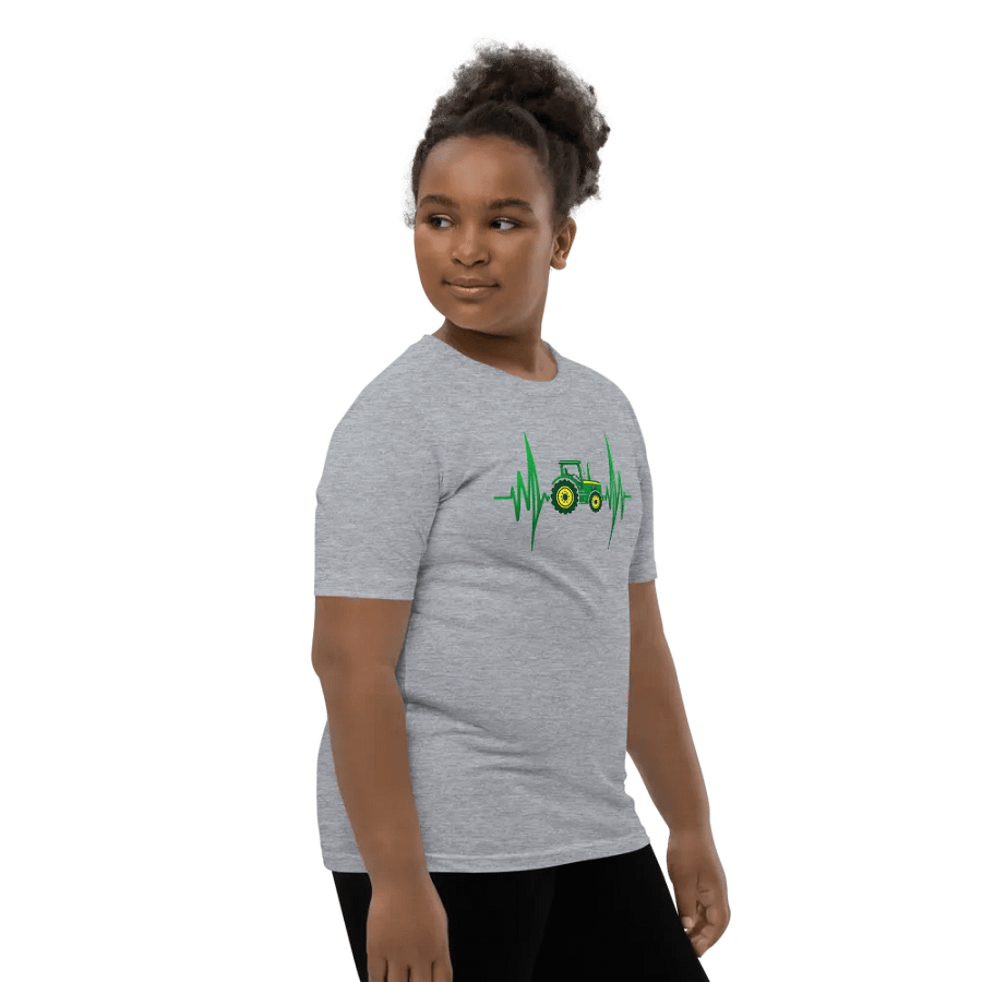 Tractor Heartbeat Youth T-Shirt product image (12)