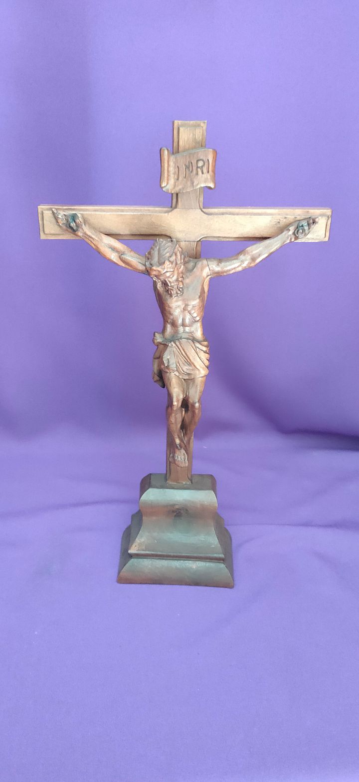 Jesus Cristo na Cruz de pousar, Jesus é crucificado, a última contemplação de Cristo, Mateus 27 product image (2)