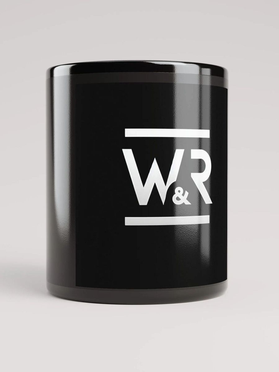 Stylish W&R Logo Black Glossy Mug product image (1)