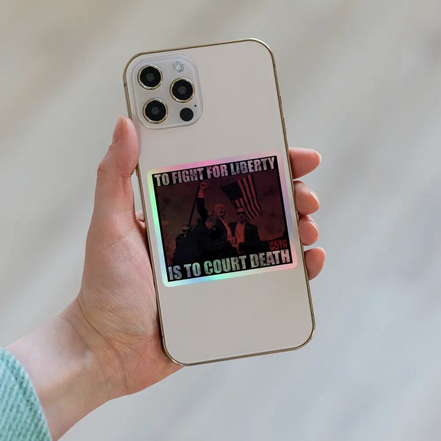 Courting Death - Trump Holographic Sticker product image (6)