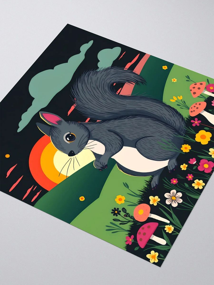 Whimsical Squirrel Meadow Stickers product image (7)