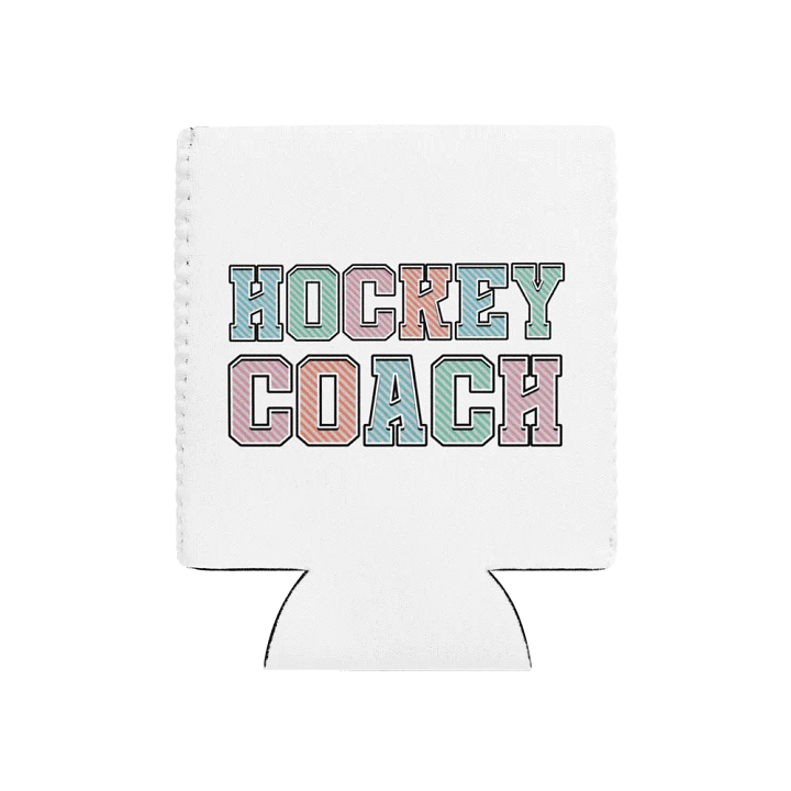 Hockey Coach Striped Style Can Cooler product image (2)