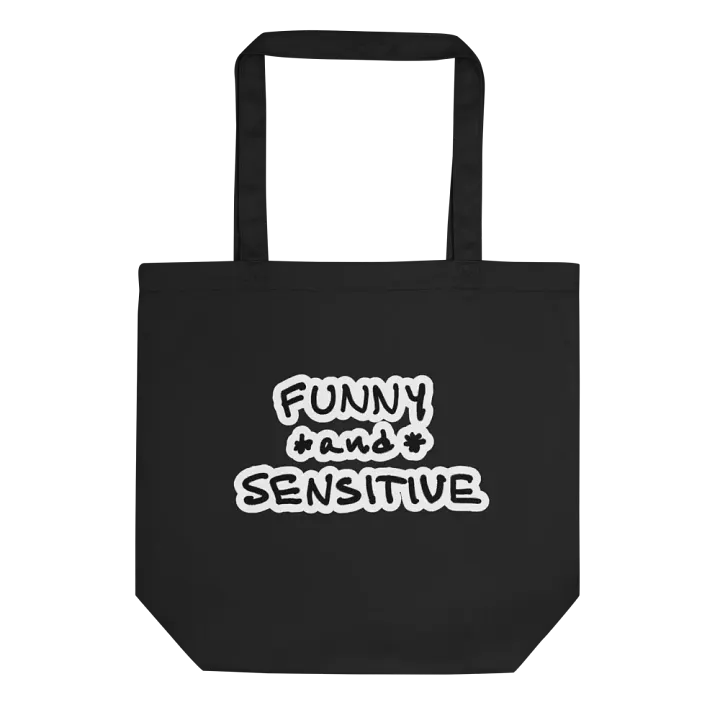 FUNNY *and* SENSITIVE (bubble design) tote bag product image (1)