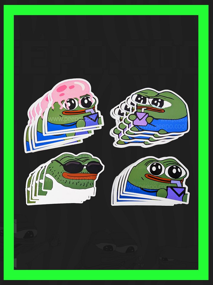 "SIPPER" PEPE STICKERS PACK product image (2)
