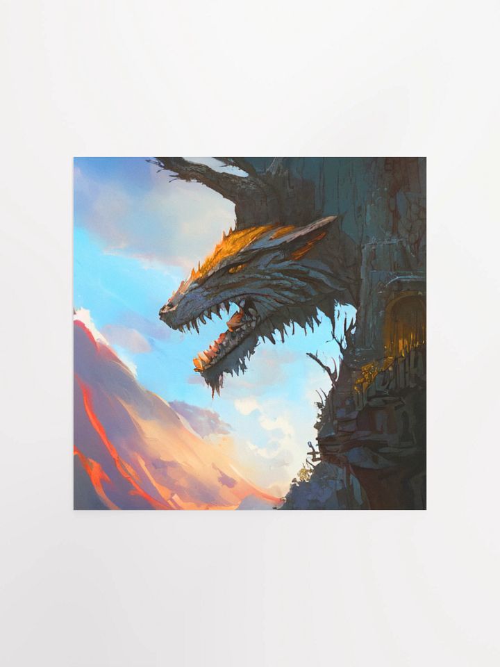 Mythical Fox Cliff Poster product image (1)