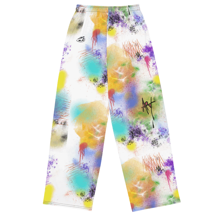 SplatterWear #4 Wide Unisex Pants/Rainbow product image (1)