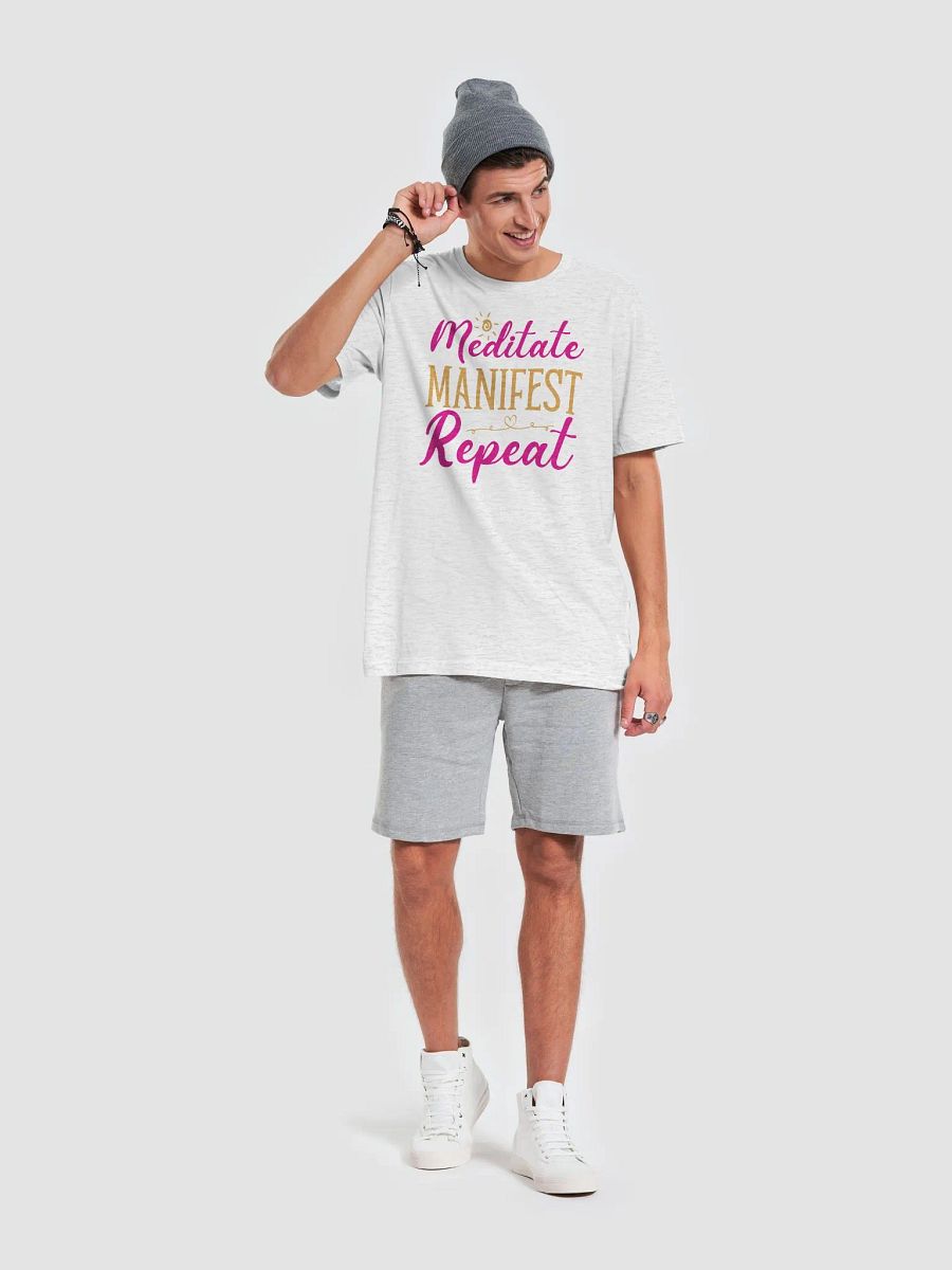 Meditate Manifest Repeat T-Shirt product image (27)
