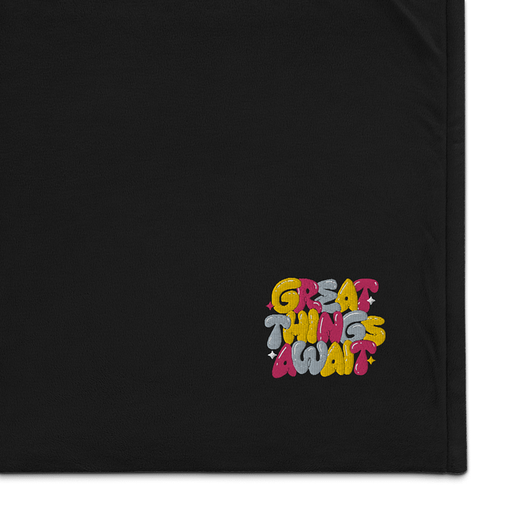 Great Things Await Premium Sherpa Blanket product image (1)