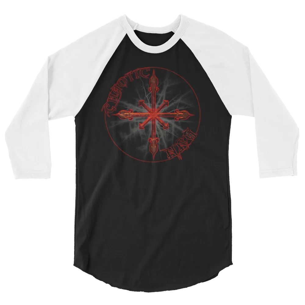 Chaotic Energy Cross Graphic Raglan Tee product image (2)