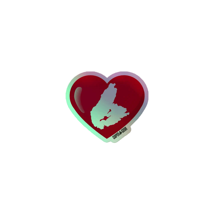 CAPE BRETON HEART HOLOGRAPHIC STICKER product image (1)