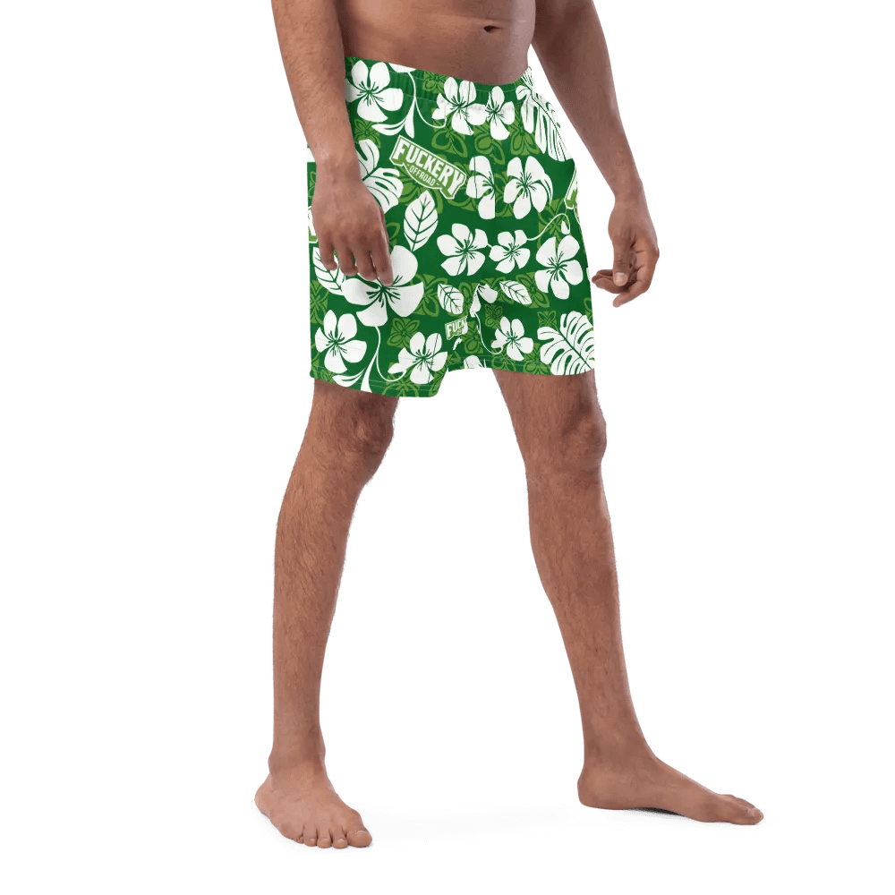 Fuckery Offroad Mens Hawaiian Shorts - Green product image (11)