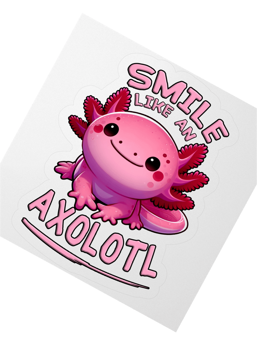 Smile Like an Axolotl Sticker product image (6)