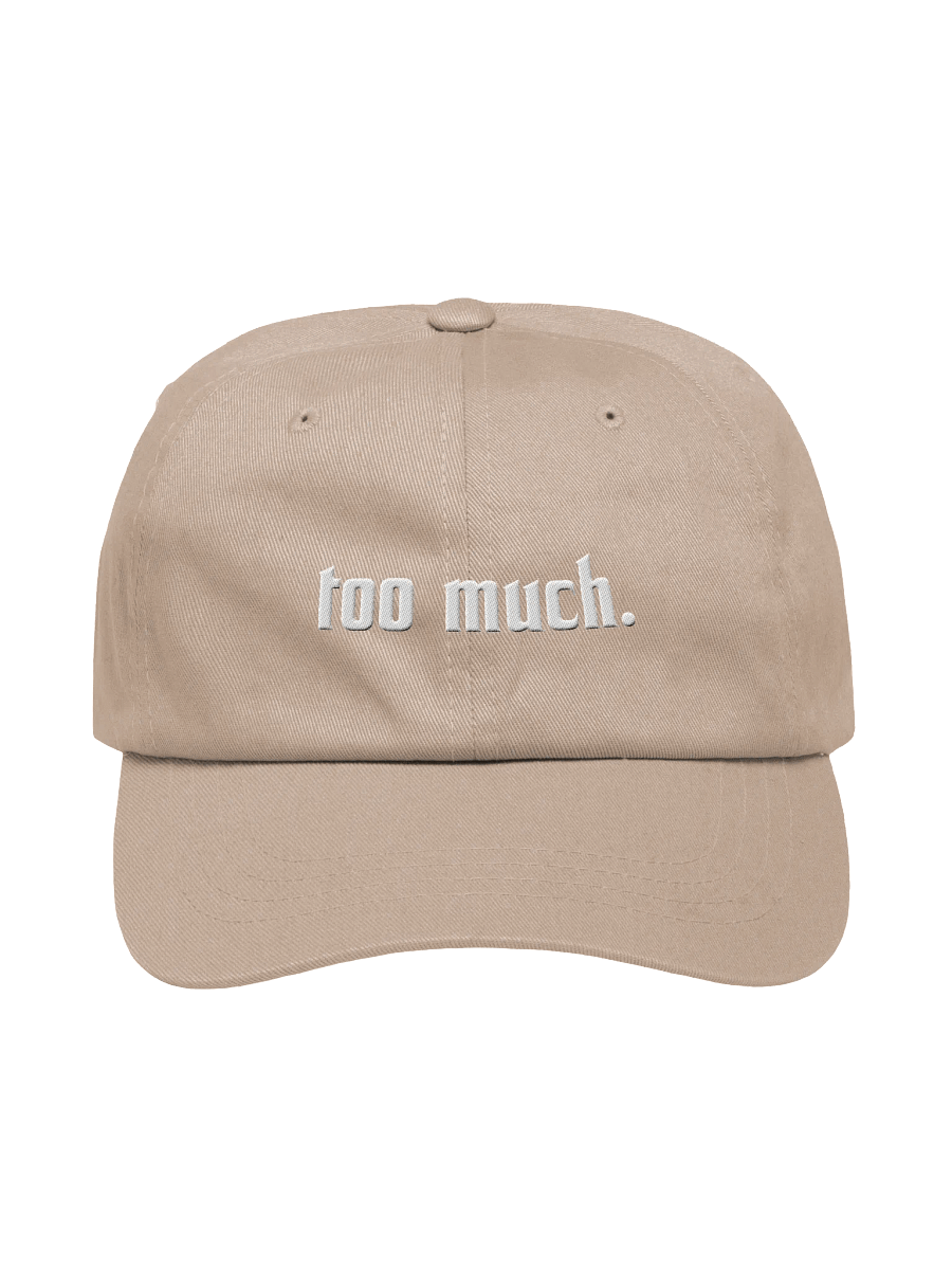 too much. white embroidery hat product image (9)