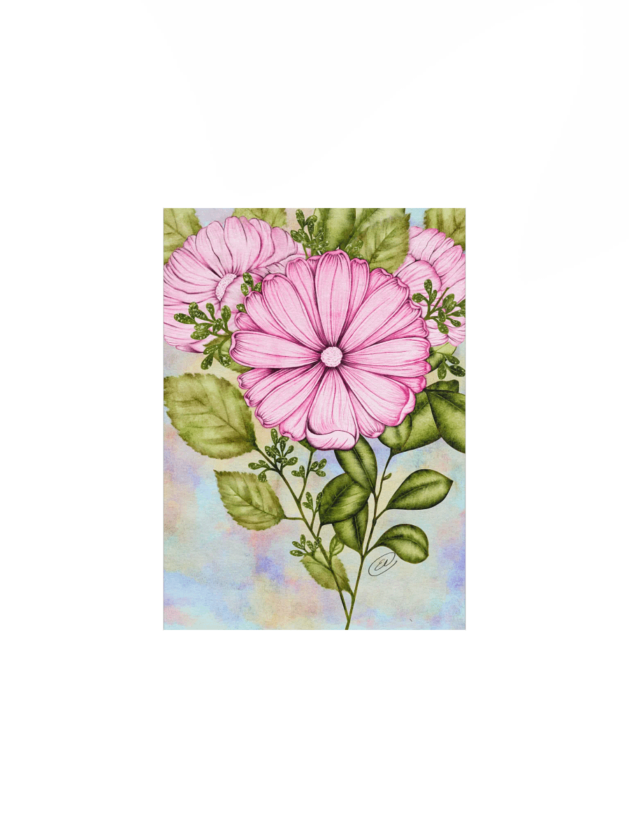 Pastel Petals Matte Poster product image (5)