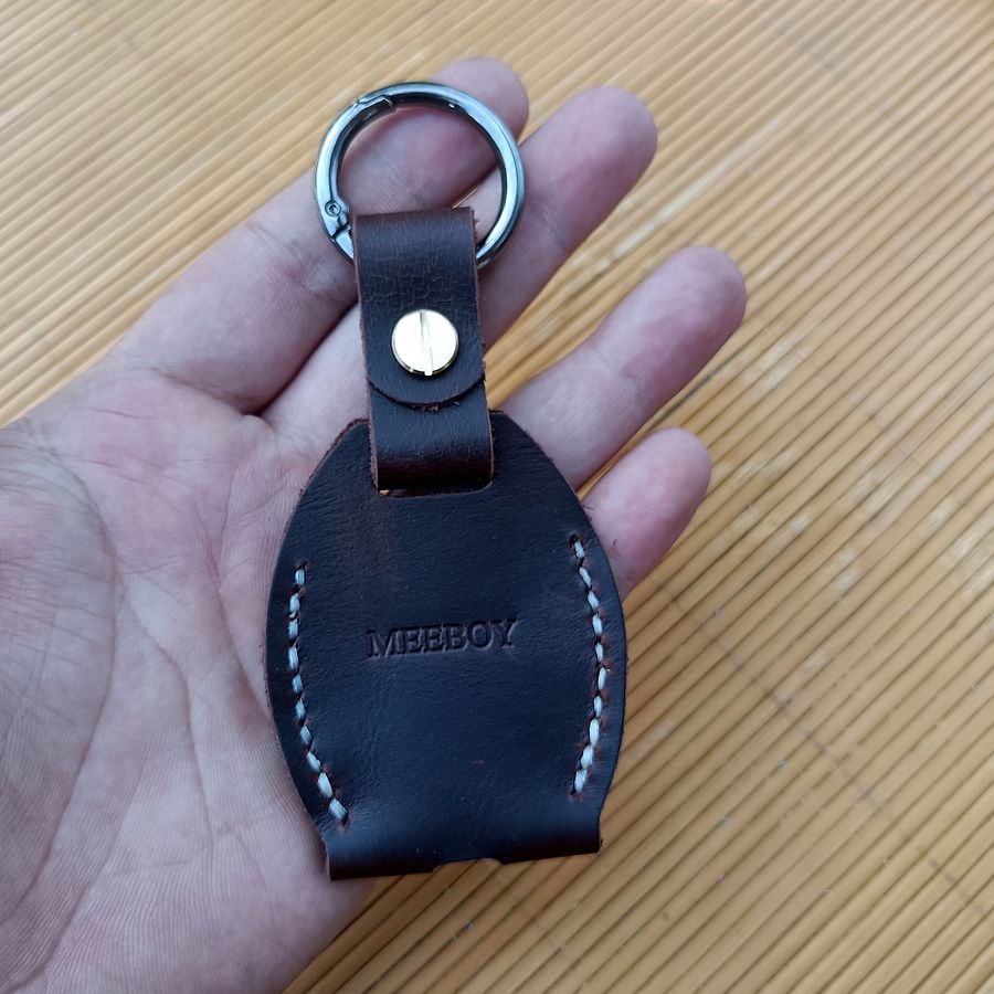MEEBOY Handmade Keychain Leather Protective Key Holder,broken car key sleeve product image (5)